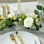 Lighted Greenery Garland with Eucalyptus & Peonies, 5.5ft Battery-Powered Greenery for Fireplace, Table & Event Styling