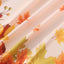 5-Pack Plastic Tablecloths Orange Thanksgiving Rectangle with Fall Leaves Pumpkin Print - Festive PVC Disposable Table Covers 54"x108"