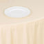 Scuba Round 132" Tablecloth Beige - Wrinkle Free & Stain Resistant Seamless Table Cover