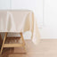 Satin 72"x72" Table Overlay Square Tablecloth Beige - Smooth Finish Table Cover