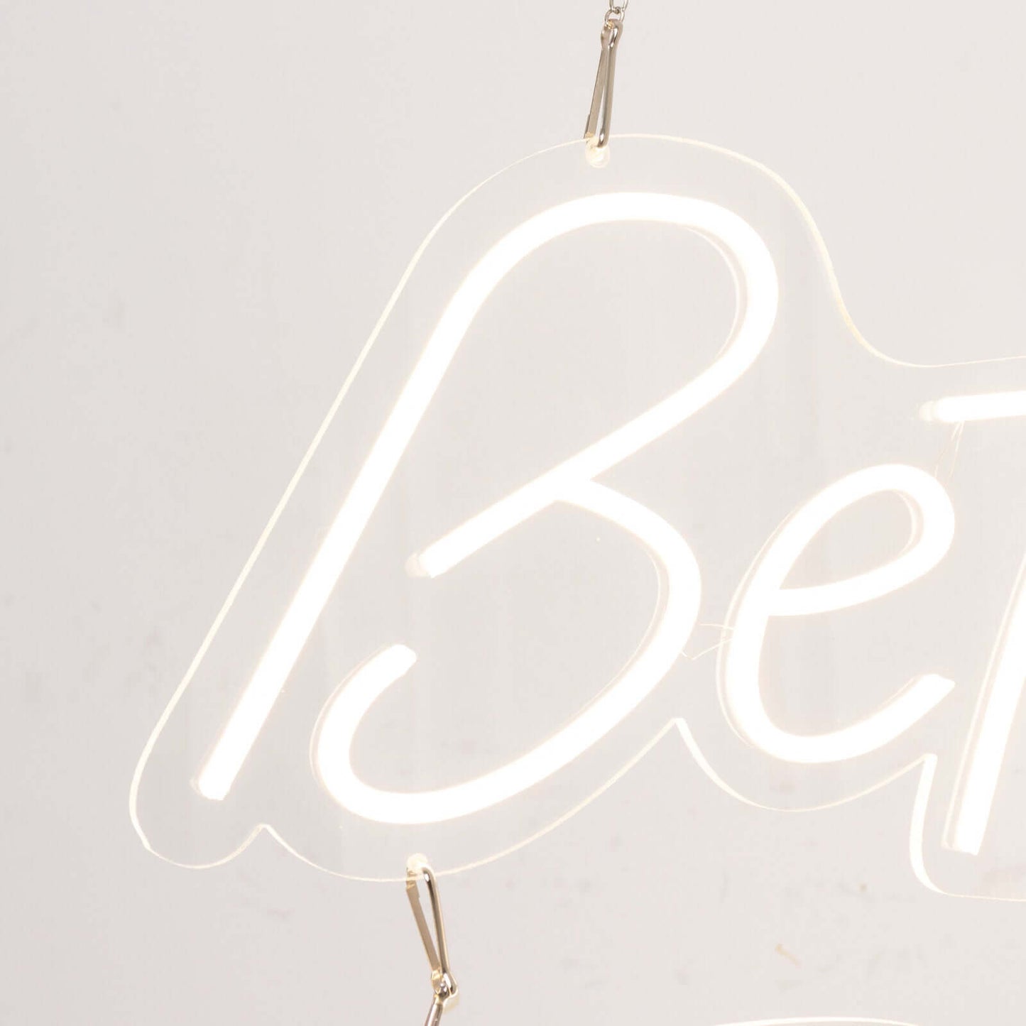 32" Better Together LED Neon Light Sign for Party or Home Wall Decor, Warm White Reusable Hanging Light With 5ft Chain