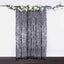 8ftx8ft Black Big Payette Sequin Event Curtain Drapes, Backdrop Event Panel
