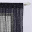 2 Pack Black Sequin Curtains With Rod Pocket Window Treatment Panels - 52"x64"