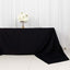 100% Cotton 90"x156" Rectangle Tablecloth Black Linen - Seamless, Soft & Breathable Table Cover