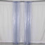 2 Pack Dusty Blue Sequin Event Curtain Drapes with Rod Pockets, Seamless Backdrop Event Panels - 8ftx2ft