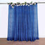 20ftx10ft Royal Blue Metallic Shimmer Tinsel Event Curtain Drapes, Backdrop Event Panel