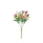 4 Bushes 12" Blush Real Touch Artificial Silk Rose Flower Bouquet, Faux Bridal Flowers