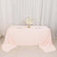 Scuba Rectangular 90"x156" Tablecloth Blush - Wrinkle Free, Stain Resistant & Seamless Table Cover