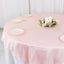 Taffeta 72"x72" Table Overlay Square Tablecloth Blush - Accordion Crinkle Table Cover