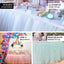 Tulle 17ft Table Skirt Blush - 4 Layer Pleated Tutu Table Cover