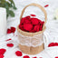 400-Pack Rose Petals Life-Like Flower Confetti Red Matte Silk Round - Perfect for Event Tables 2"