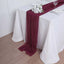 Chiffon 6ft Table Runner Burgundy - Flowy & Lightweight Table Decor
