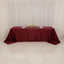Lamour Satin 90"x156" Rectangle Tablecloth Burgundy - Luxurious, Soft Seamless Table Cover
