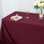 Premium Polyester 90"x156" Rectangle Tablecloth Burgundy - Seamless 220GSM Stain-Resistant Table Cover