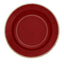 25-Pack Paper 10" Round Dinner Plates in Burgundy Sunray Design with Gold Rim - Disposable Heavy Duty 350GSM Party Plates
