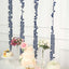 Taffeta Ribbon Sash with 4" Leaf Petal Design Navy Blue 50ft - Sophisticated Artificial Fabric Garland