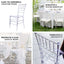 Resin Chiavari Chair Transparent and Stackable Clear - Sleek Armless Design for Weddings & Gatherings
