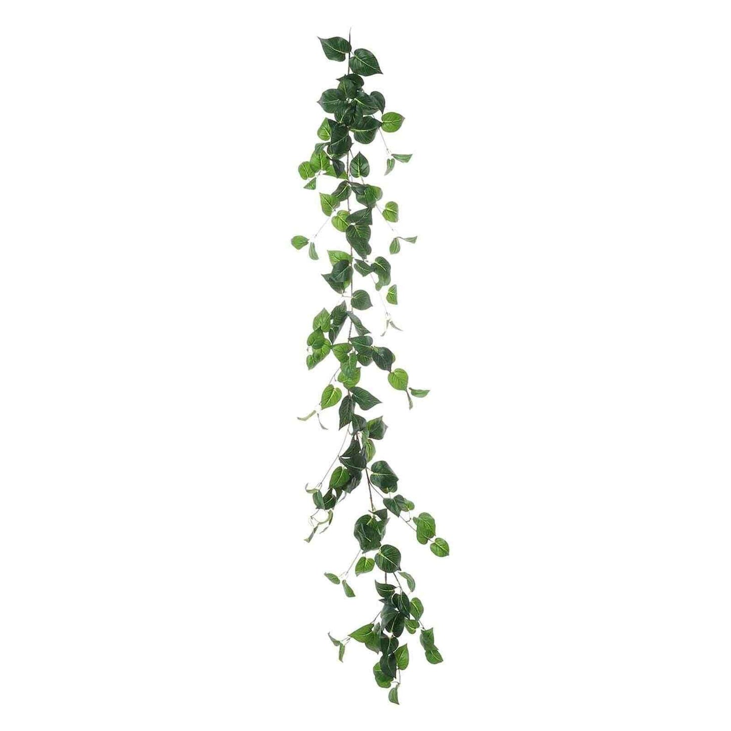 5ft Green Real Touch Artificial Poplar Leaf Garland, Flexible Vine