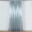 8ftx10ft Dusty Blue Satin Event Curtain Drapes, Backdrop Event Panel