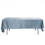 Premium Velvet 60"x102" Rectangle Tablecloth Dusty Blue - Reusable & Soft Table Cover