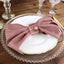 5 Pack Polyester 17"x17" Napkins Dusty Rose - Durable & Wrinkle Resistant Dinner Napkins