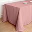 Polyester 90"x132" Rectangle Tablecloth Dusty Rose - Seamless Wrinkle-Resistant Table Cover