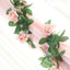 6ft Dusty Rose Artificial Silk Rose Garland UV Protected Flower Chain