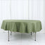 Polyester 90" Round Tablecloth Dusty Sage Green - Stain & Wrinkle-Resistant Table Cover