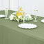 Premium Polyester 90"x132" Rectangle Tablecloth Dusty Sage Green - Seamless 220GSM Stain-Resistant Table Cover