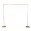 10ft Gold Metal DIY Adjustable Heavy Duty Backdrop Stand Kit, Steel Base