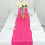 Taffeta 12"x108" Table Runner Fuchsia - Accordion Crinkle Design