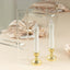 2-Pack Glass Pillar Hurricane Candle Shades - Clear Chimney Tube with 2.25" Wide Open Ends 12"