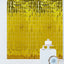 Shiny Gold Metallic Foil Rectangle Curtain Party Backdrop Door Window Curtain - 3ftx6.5ft