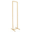 Wedding Arch Slim Gold Metal Rectangular Design Backdrop Stand - Floral Display Frame 6.5ft