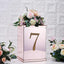 Decorative Rhinestone Number "7" Stickers, Glitter Adhesive Craft Numbers Gold DIY Sparkle Embellishments 8"