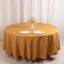 Premium Polyester 108" Round Tablecloth Gold - Wrinkle-Resistant 220GSM Table Cover for Weddings & Events