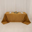 Lamour Satin 90"x132" Rectangle Tablecloth Gold - Soft & Silk-Like Seamless Table Cover for Weddings & Parties