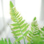 2 Stems 19" Green Artificial Boston Fern Leaf Plant Indoor Faux Spray