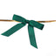 50 Pcs 3" Satin Ribbon Bows With Twist Ties, Gift Basket Party Favor Bags Decor - Hunter Emerald Green Classic Style