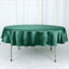 Satin 90" Round Tablecloth Hunter Emerald Green - Smooth and Lustrous Table Cover