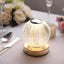 Acrylic LED Table Lamp Diamond Cut Ball Design Rechargeable - Dimmable Touch Control Decorative Night Light 5"