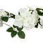 2-Pack Ivory Artificial Hydrangea Garland 5.5ft â€“ Artificial Silk Floral Vine with Green Leaves