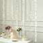 Taffeta Ribbon Sash with 4" Leaf Petal Design Ivory 50ft - Sophisticated Artificial Fabric Garland