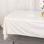 Scuba Rectangular 60"x102" Tablecloth Ivory - Wrinkle Free & Stain Resistant Table Cover
