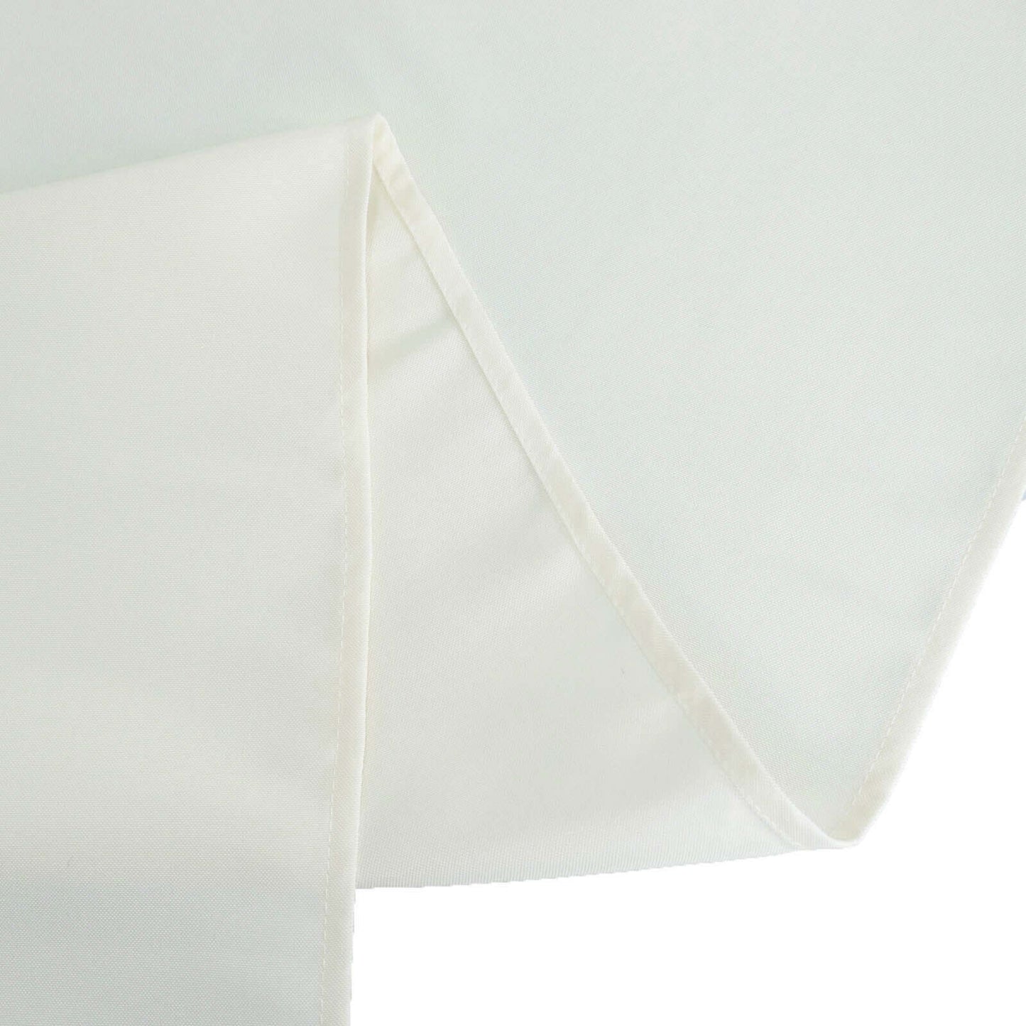 Premium Polyester 90" Round Tablecloth Ivory - Stain and Wrinkle-Resistant Design with 220GSM Thickness Table Cover