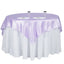Satin 60"x60" Table Overlay Square Tablecloth Lavender Lilac - Smooth Silky Touch Table Cover