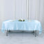 Satin Rectangular 60"x102" Tablecloth Light Blue - Smooth and Lustrous Table Cover