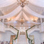 10ftx40ft White Sheer Ceiling Drape Curtain Panels Durable Flame Resistant Fabric