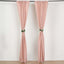 2 Pack Dusty Rose Polyester Event Curtain Drapes, 10ftx8ft Backdrop Event Panels With Rod Pockets 130 GSM