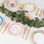 24-Pack Paper Dessert Bowls Vintage Mixed Floral Design Round - Ideal for Parties and Salads 7" 300 GSM